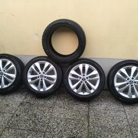cerchi in lega da 17 mercedes+5 gomme invernali