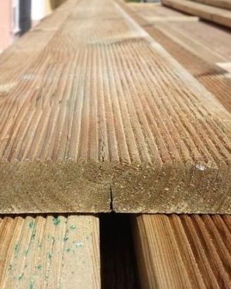 Parquet per esterno decking in Pino