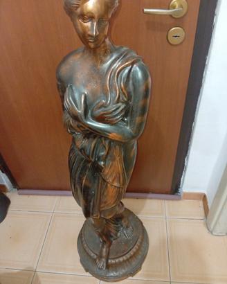 statua in bronzo e rame antica