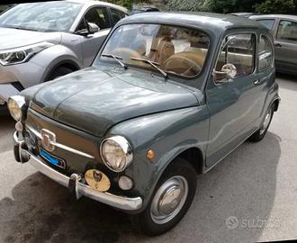 Fiat 600 D fanalona 1969 ASI ORO - da concorso