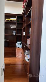 Libreria completa in legno: libreria + scrivania