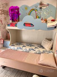 Cameretta letto castello completo