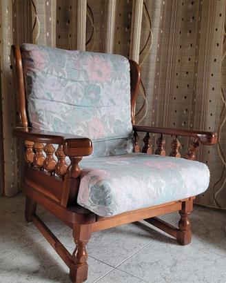 Poltrona legno vintage