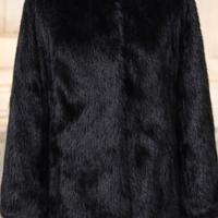 Cappotto pelliccia nera  44 condizioni eccellenti