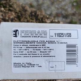 Valvola sanitaria Ferrari normalmente chiusa