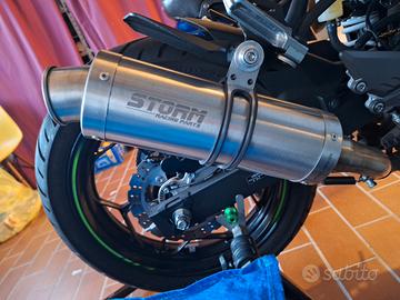 Scarico Storm per Kawasaki ninja 125 e z125