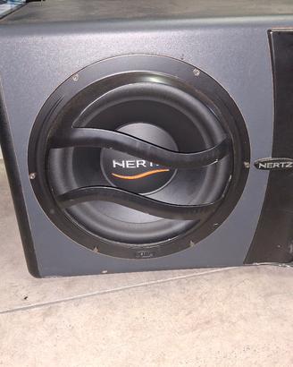subwoofer hertz più amplificatore 