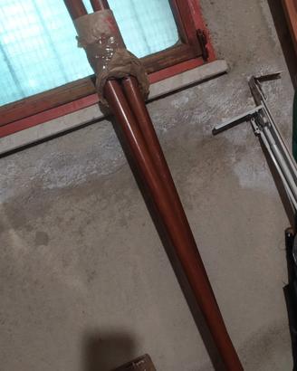 DUE BASTONI in legno per tenda 