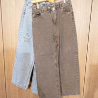 jeans 2 paia gamba larga 158 cm