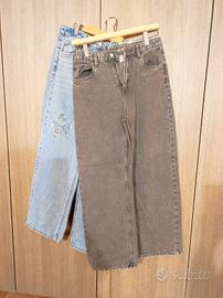 jeans 2 paia gamba larga 158 cm