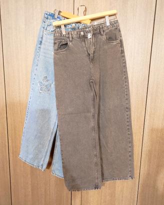 jeans 2 paia gamba larga 158 cm