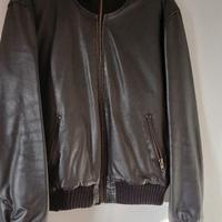 Giacca nera in pelle Conbipel