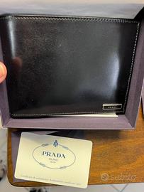 Portafogli uomo, in vera pelle, nero