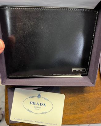 Portafogli uomo, in vera pelle, nero