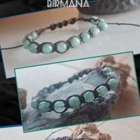  bracciale tibetano shamballa in pietra giada