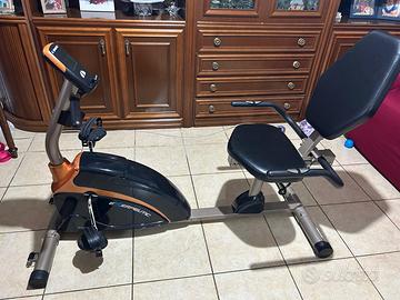 Bici Recumbent Unisex, 1500XL, Oro, Nero