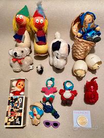 SERIE 14 PEZZI PUPAZZI VINTAGE - GIOCATTOLI