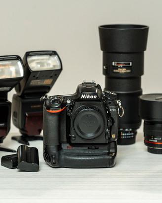 CORREDO NIKON FULL FRAME -D750 + OBIETTIVI + FLASH