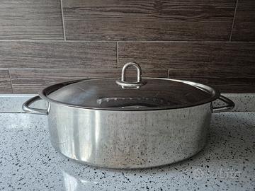 Pentola ovale acciaio inox 32