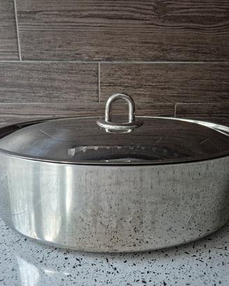 Pentola ovale acciaio inox 32
