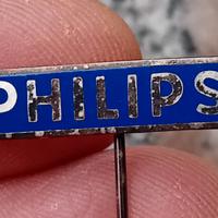 VECCHIA SPILLA DISTINTIVO PHILIPS RADIO VINTAGE 