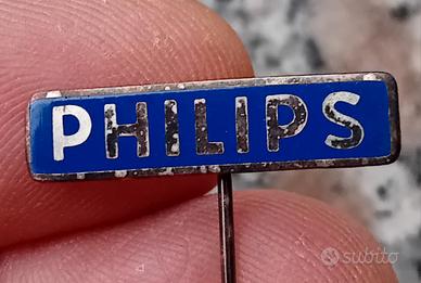 VECCHIA SPILLA DISTINTIVO PHILIPS RADIO VINTAGE 