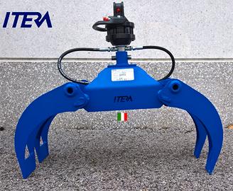 Pinza Legna IPL800PRO 80cm+Rotatore Idraulico10qli