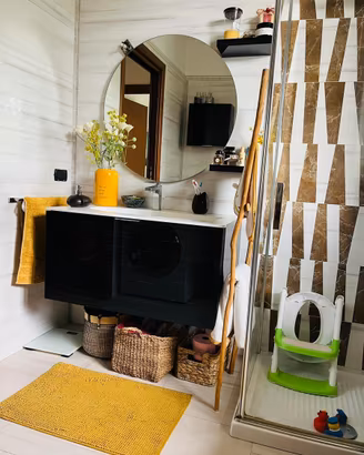 Mobile bagno Cerasa , lavabo, mensole e pensile