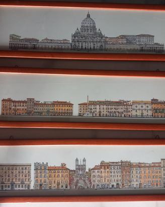 3 stampe artistiche di Roma