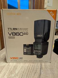  Flash Godox V860 II per Canon /Come Nuovo uso Pro