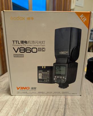  Flash Godox V860 II per Canon /Come Nuovo uso Pro