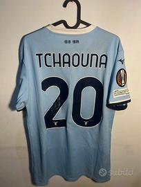 Maglia Lazio Match Worn 24/25 Tchaouna Autografato
