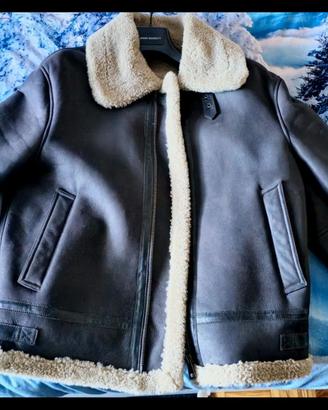 montone shearling originale vera pelle 