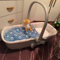 Culla neonato+5 set 3 pezzi lenzuola e fodera