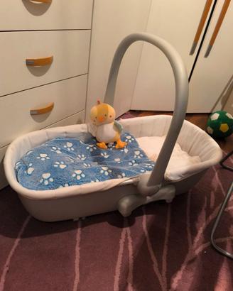 Culla neonato+5 set 3 pezzi lenzuola e fodera