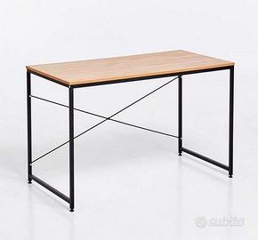 Scrivania stile Industriale 150x60 legno acciaio