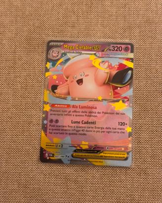 Carta pokemon mega clefable ex equilibrio perfetto