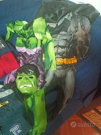 Vestiti carnevale Hulk Batman 5/6 anni