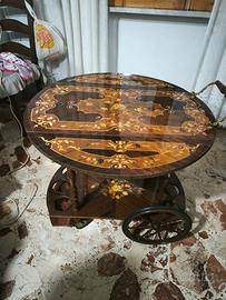 Carrellino bar in legno di Sorrento