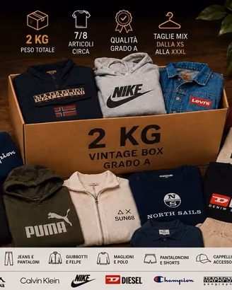 Box Stock da 2 Kg firmato usato uomo/donna