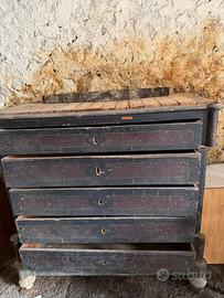 Cassettiera antica regalasi