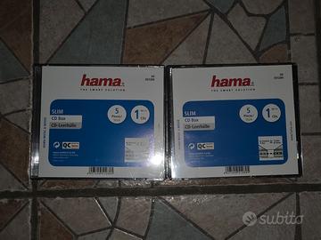 2 confezioni da 5 box per cd ciascuna (marca hama)