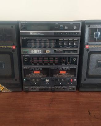 SONY MICRO SISTEMA HI FI VINTAGE CON CASSE