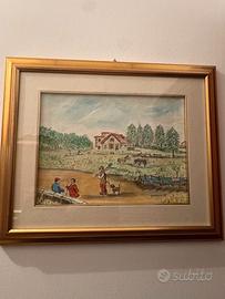 Quadro Autore Pittore Bolognese F. Desogus 1986