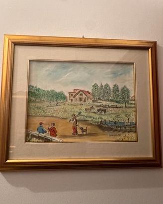 Quadro Autore Pittore Bolognese F. Desogus 1986