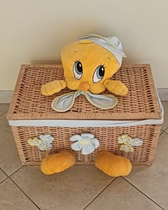 Cesta IN VIMINI TWEETY 