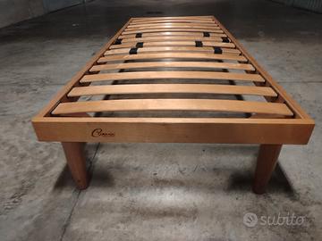 Rete letto singolo legno & trasporto 