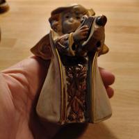 Angelo con campanella in ceramica