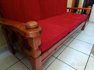 Divano legno massello