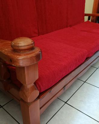 Divano legno massello